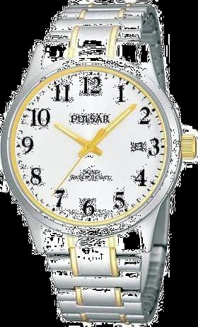 Garde-temps Pulsar PS9019X1 pour homme, cadran argent sobre, bracelet acier