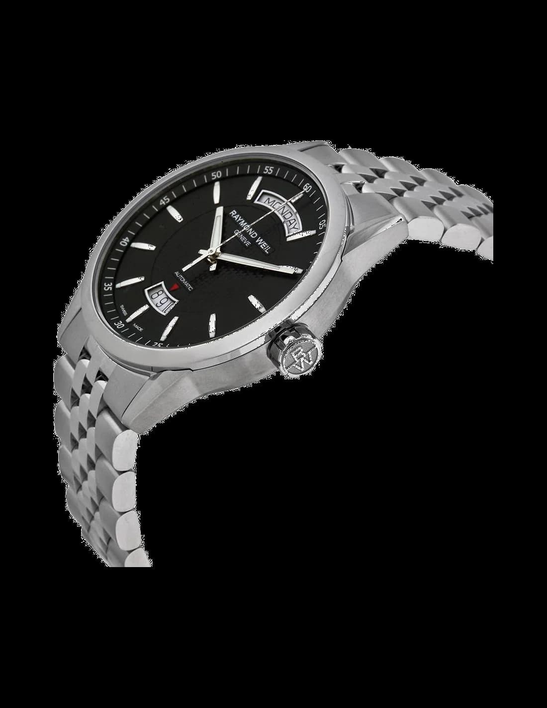 Le garde-temps Raymond Weil 2720-ST-20021 vu de profil