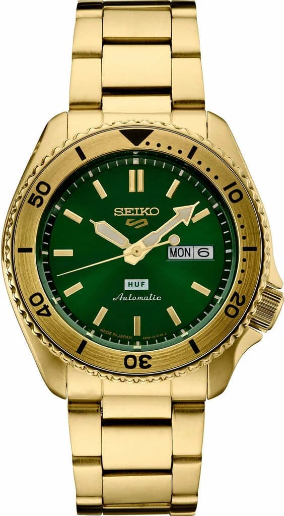 Montre Seiko SRPJ20 homme cadran vert bracelet acier