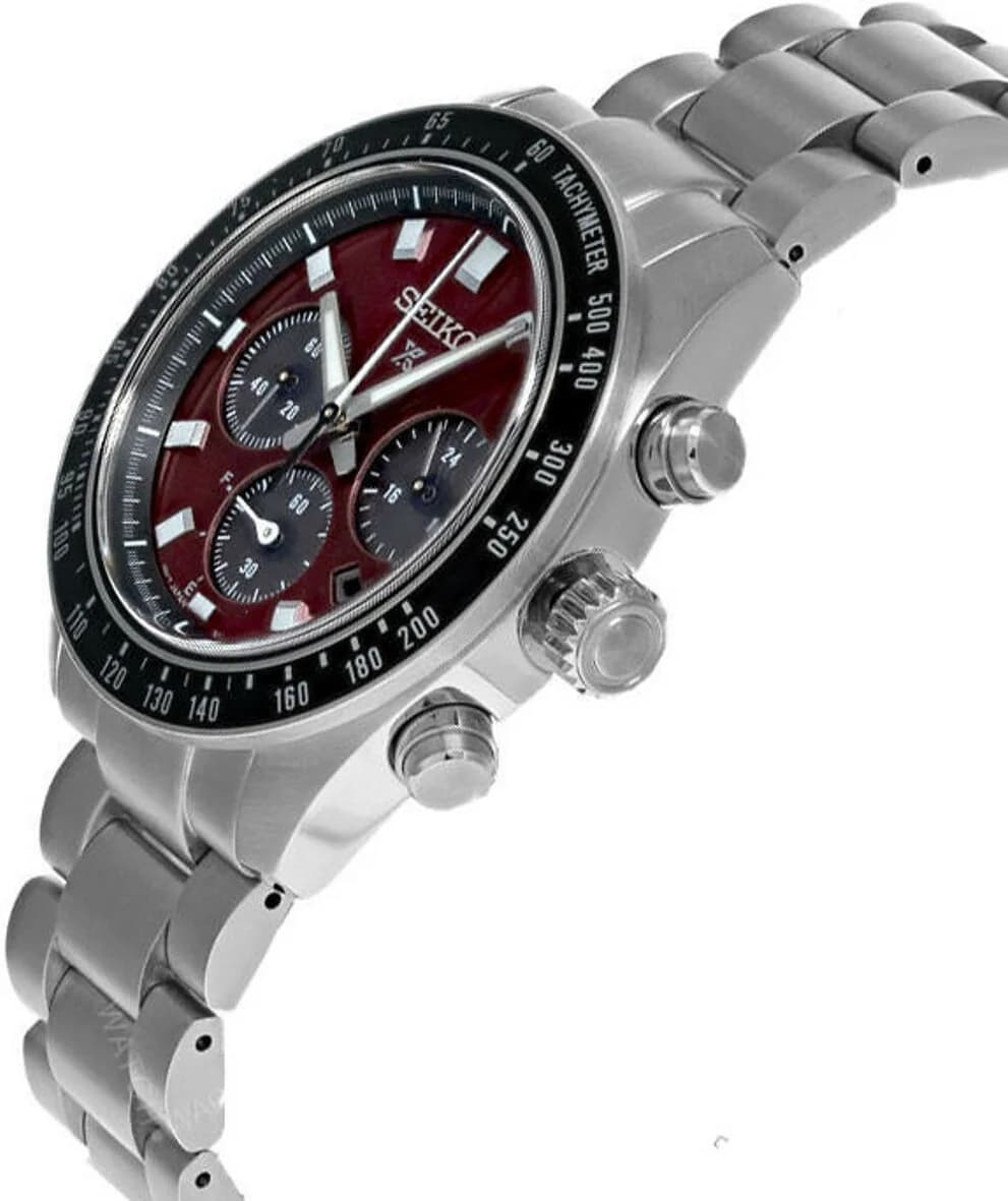 Le garde-temps Seiko SSC927 vu de profil