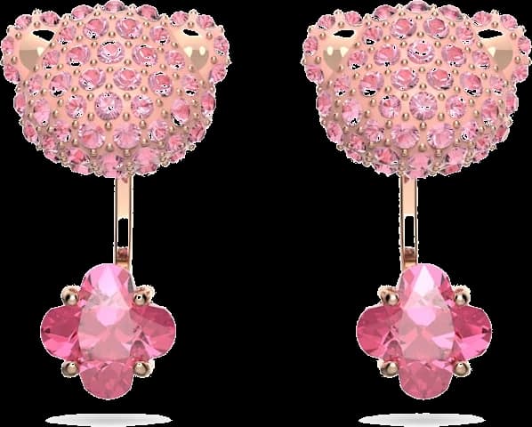 Garde-temps Swarovski 5642982 pour femme, ours en cristal rose
