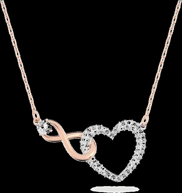 Garde-temps Swarovski 5518865 pour femme, infini en métal or rose cristaux