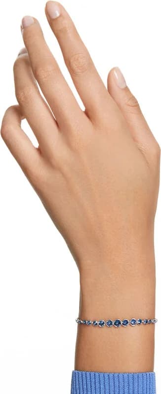Bracelet Swarovski Emily 5663394 en métal rhodié bleu pour femme vue 2