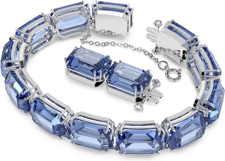 Bracelet Swarovski Millenia 5614927 en métal rhodié bleu pour femme vue 2