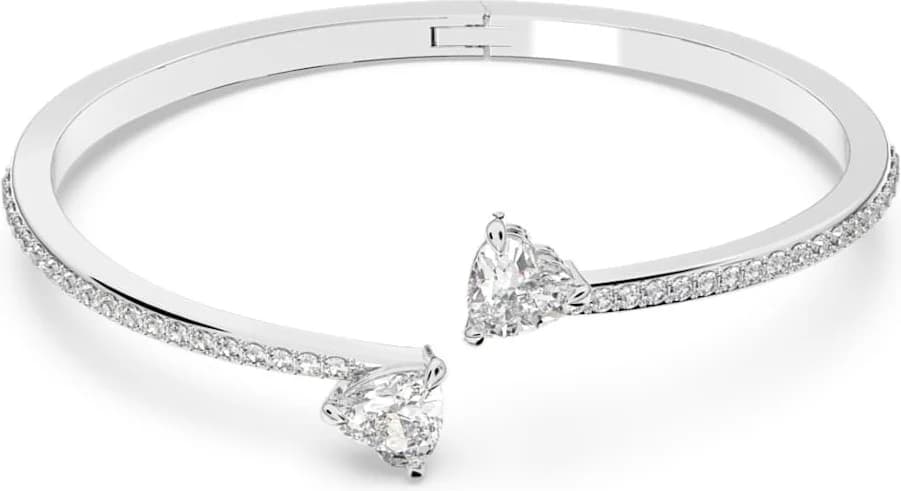 Garde-temps Swarovski 5518814 pour femme, jonc sobre au design épuré, finition rhodiée