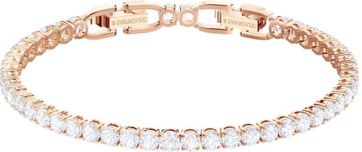 Garde-temps Swarovski 5464948 pour femme, maille tennis, fini rose