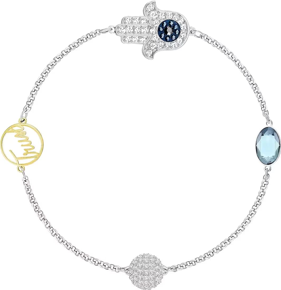 Garde-temps Swarovski 5373249 pour femme, bracelet multicolore plaqué rhodium