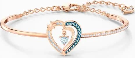 Garde-temps Swarovski 5484018 pour femme, jonc ajustable cristaux blancs