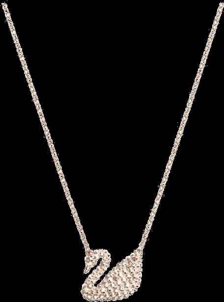 Garde-temps Swarovski 5368988 pour femme, collier plaqué or rose incrusté de cristaux