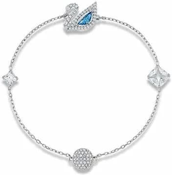 Garde-temps Swarovski 5521473 pour femme, bracelet plaqué rhodium à cristaux