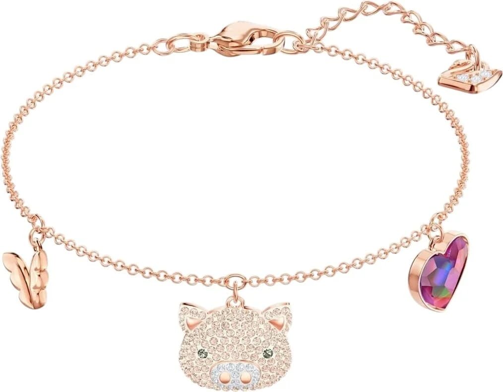 Garde-temps Swarovski 5447482 pour femme, en plaqué or rose incrusté de cristaux