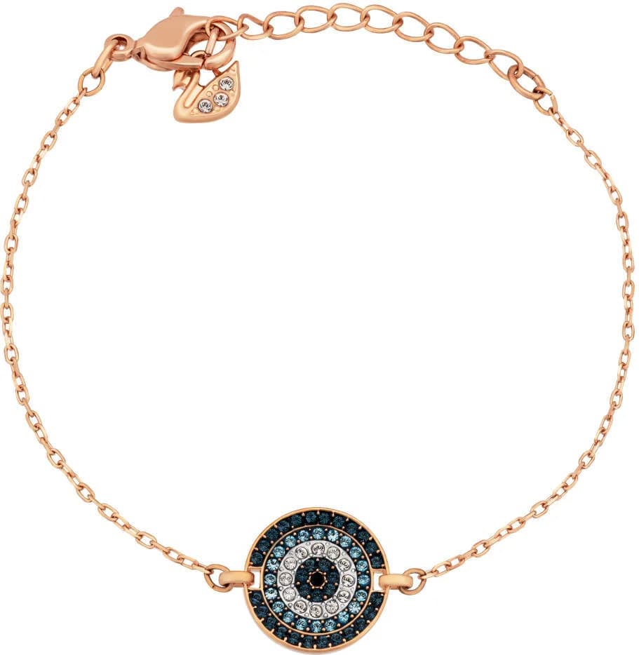 Garde-temps Swarovski 5429128 pour femme, maillons or rose et cristaux blancs brillants