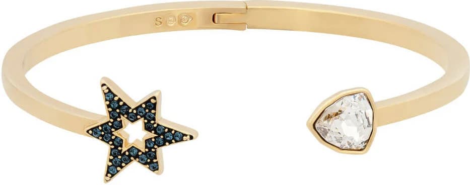 Garde-temps Swarovski 5446214 pour femme, incrustation de cristaux sur or