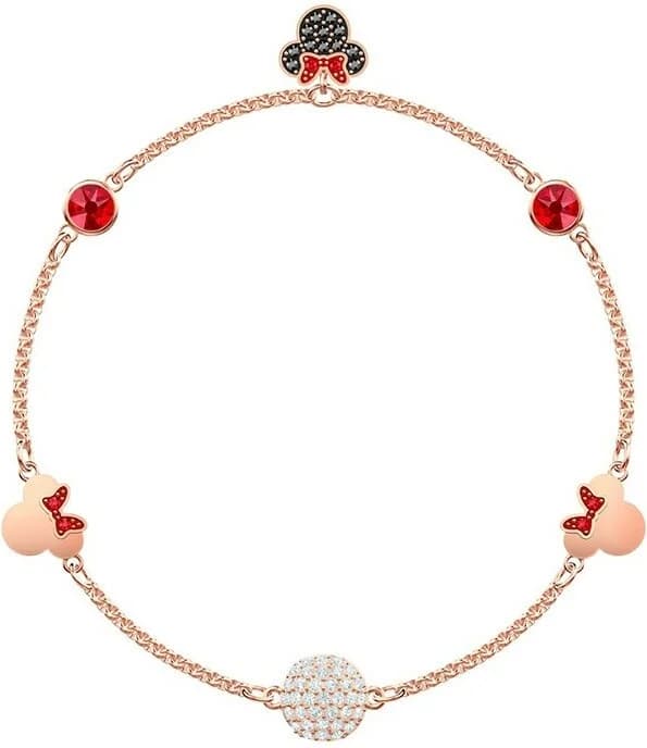 Garde-temps Swarovski 5462365 pour femme, bracelet plaqué or rose avec cristaux multicolores joyeux