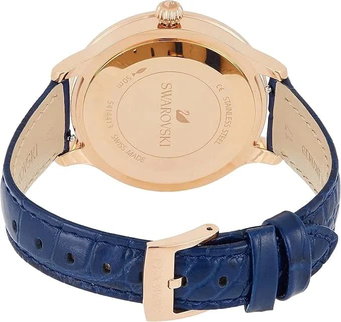 Zoom sur le cadran bleu du Swarovski 5414413