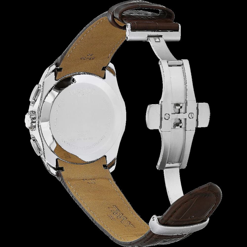 Zoom sur le cadran blanc du Tissot T0356171603100