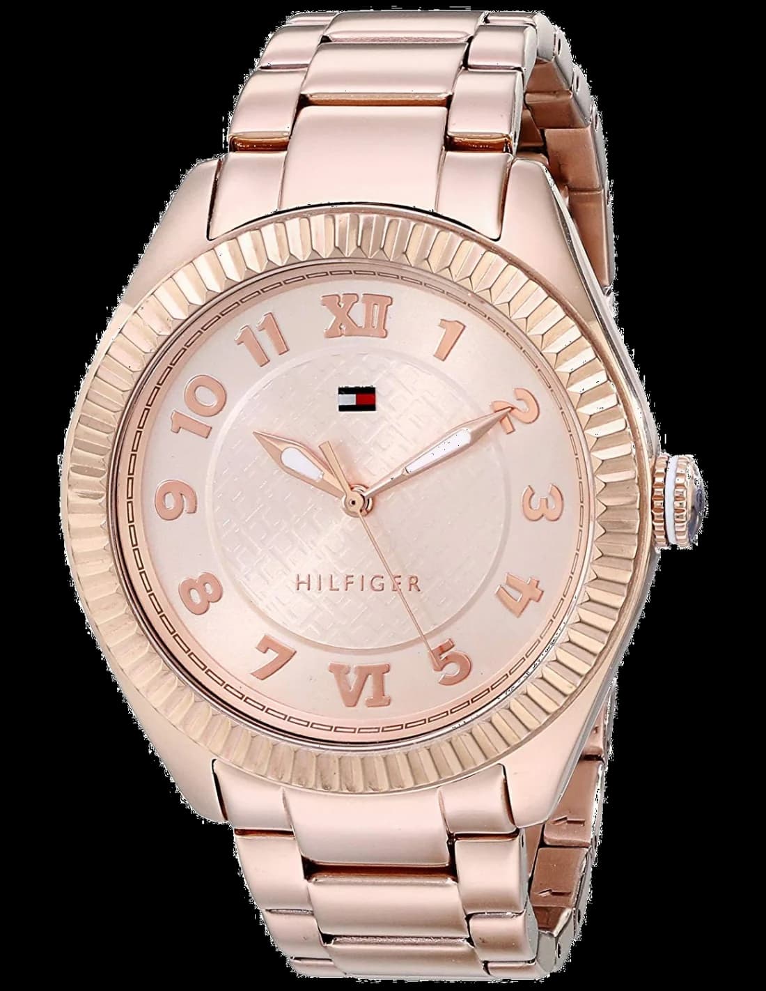 Garde-temps Tommy Hilfiger 1781344 pour femme, cadran or rose, bracelet acier, finition or rose
