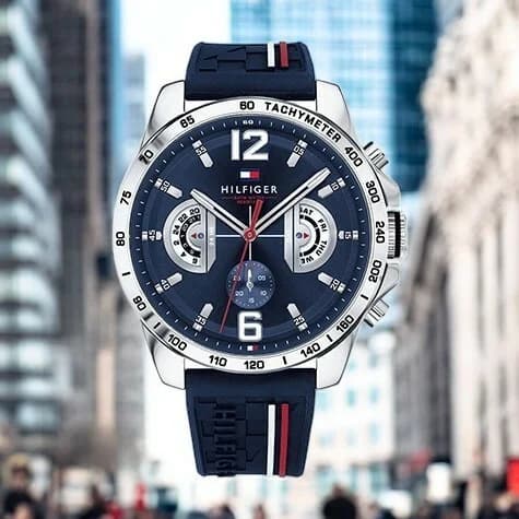 Montre Tommy Hilfiger 1791476 homme détail bracelet silicone