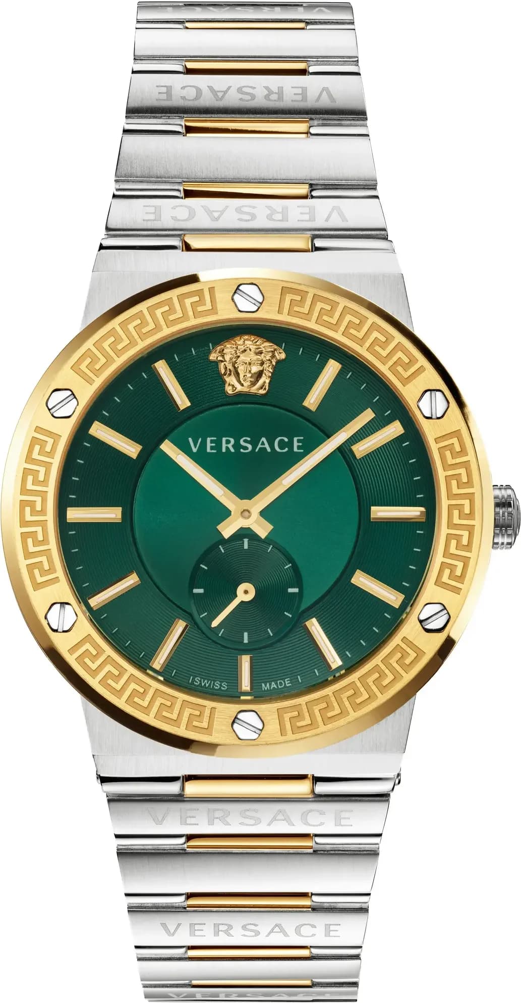 Montre Versace VEVI00420 homme cadran vert bracelet acier