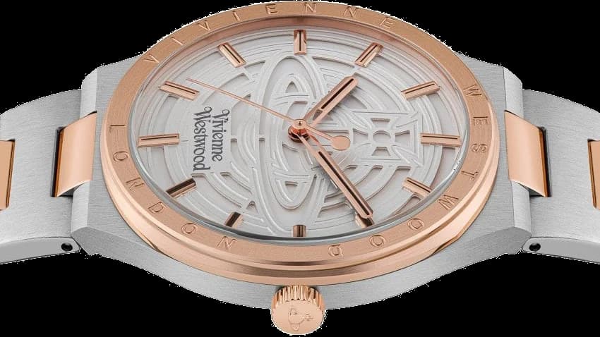 Détail du bracelet acier du Vivienne Westwood VV249SLSR