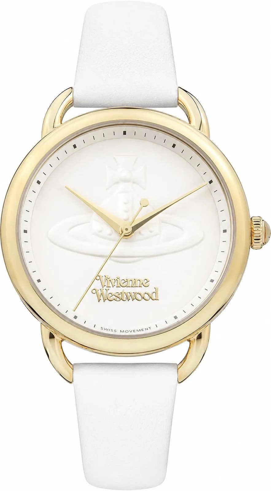 Montre Femme Vivienne Westwood Carnaby VV163GDCM cadran nacre bracelet cuir