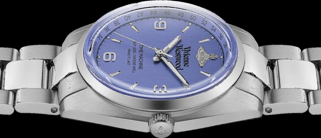 Détail du bracelet acier du Vivienne Westwood VV274MBLSL