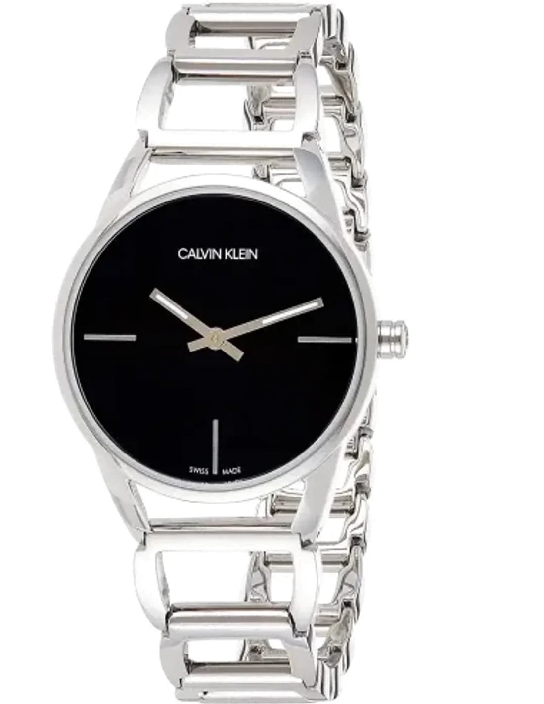 Montre Femme Calvin Klein K3G23121 Acier Noir Swiss Made
