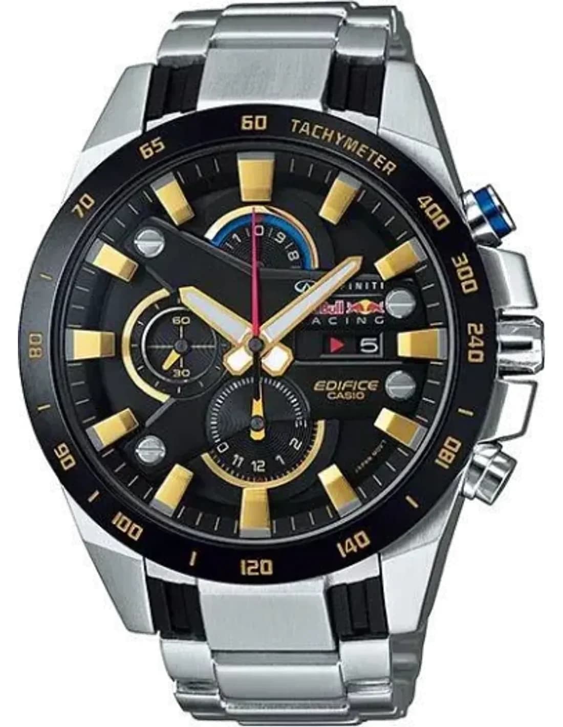 Montre Homme Casio Edifice EFR-540RB-1AER Racing Red Bull en acier argenté