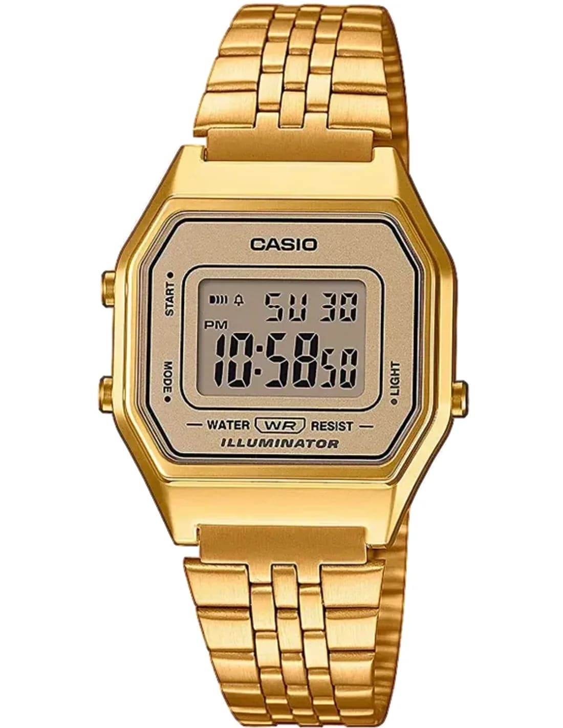 Montre Casio Vintage LA680WEGA-9EF digitale dorée unisexe