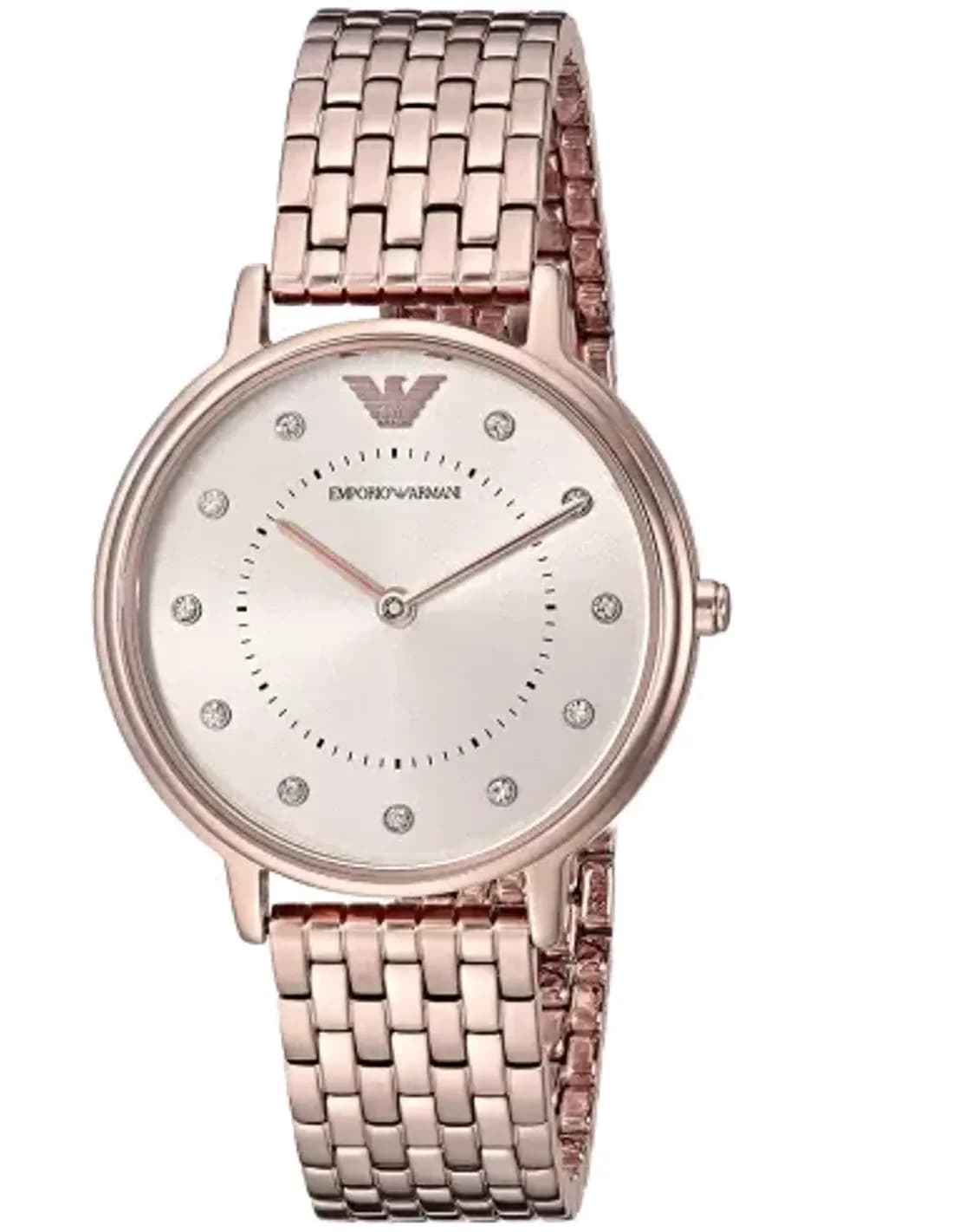 Montre-bracelet femme Emporio Armani AR11062, cadran 32mm en acier plaqué or rose