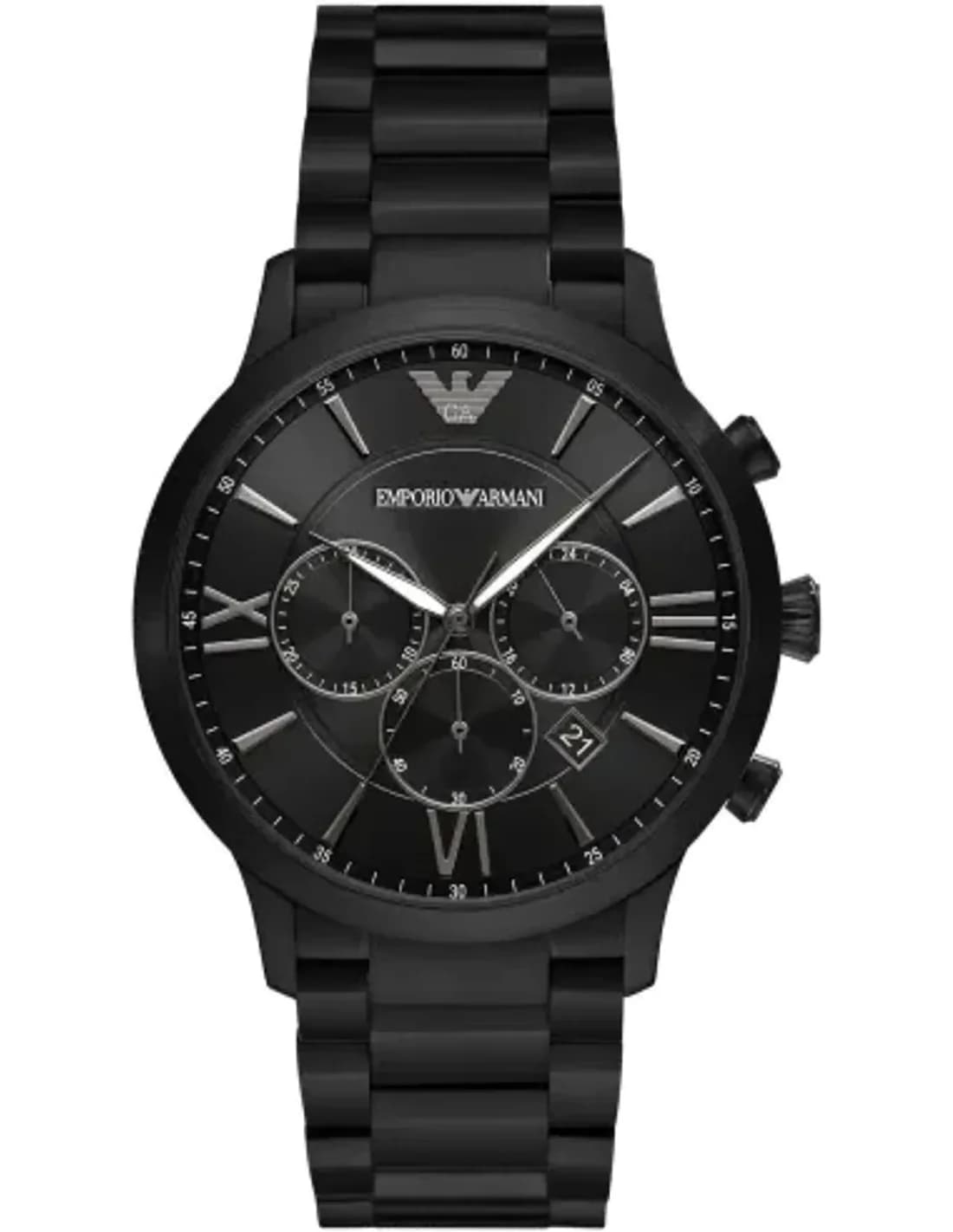 Montre Homme Emporio Armani Luigi AR11349 - Boîtier et bracelet acier noir