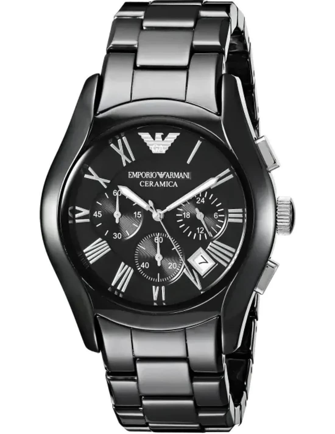 Montre Homme Emporio Armani AR1400 - Chronographe en Céramique Noire