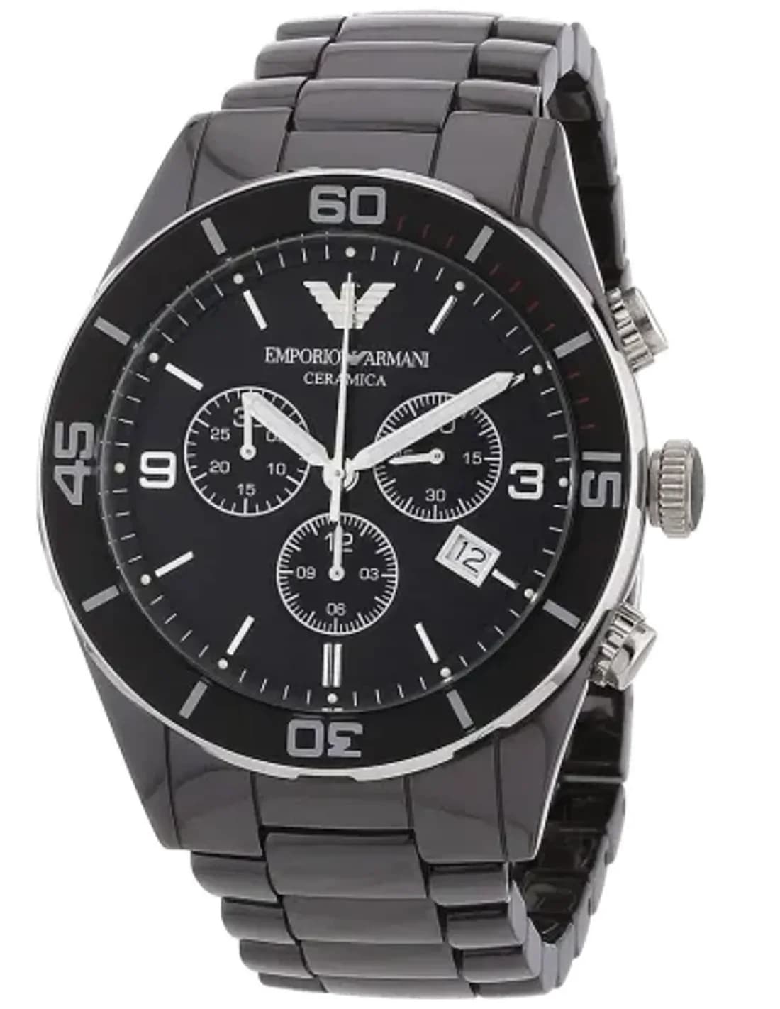 Montre Homme Emporio Armani AR1421 Chronographe Céramique Noire