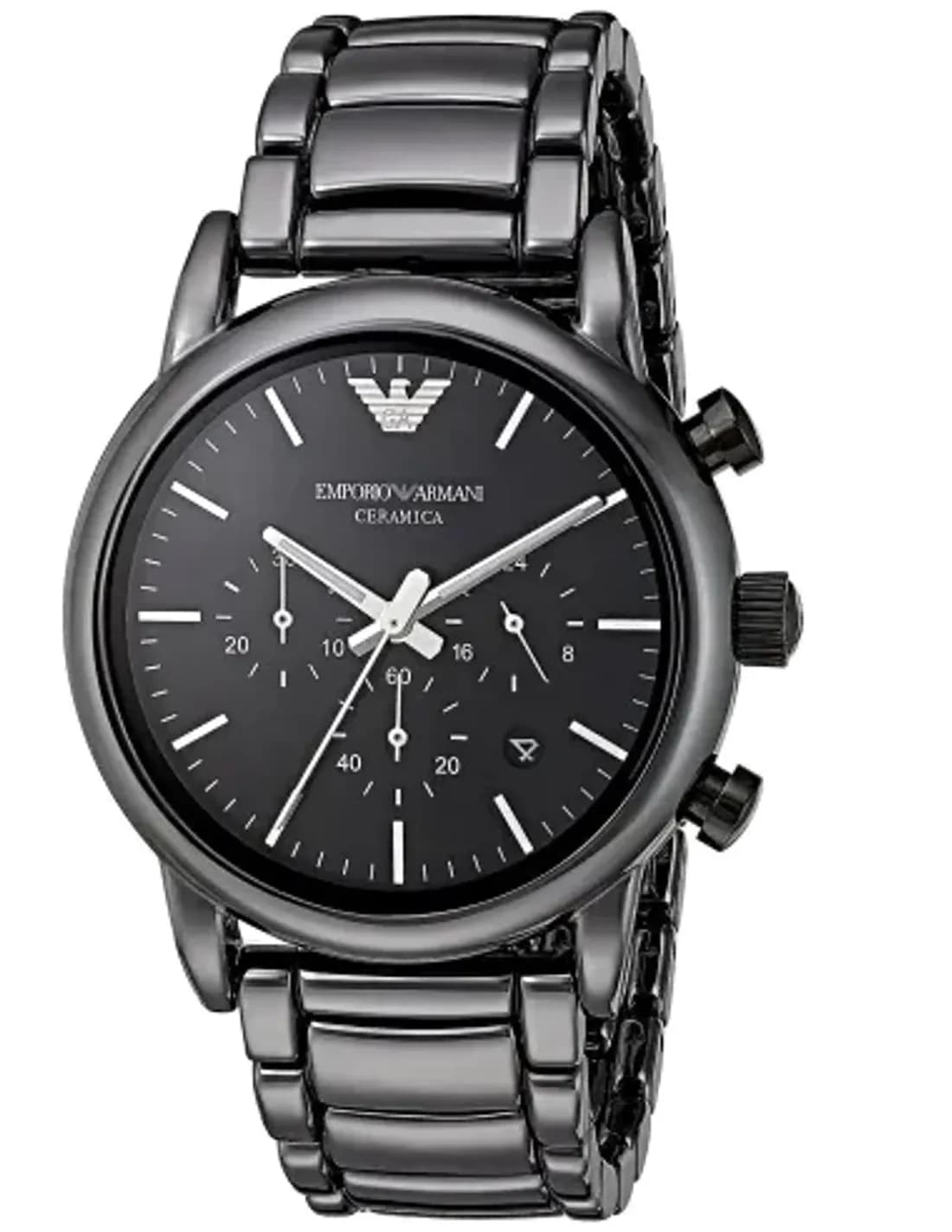 Montre Homme Emporio Armani AR1507 en Céramique Noire avec Date