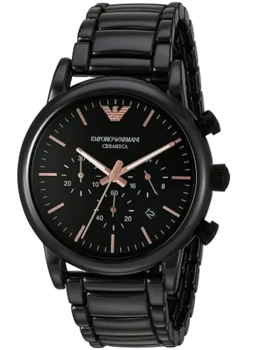 Montre Emporio Armani AR1509 Chronographe Homme en Céramique Noire