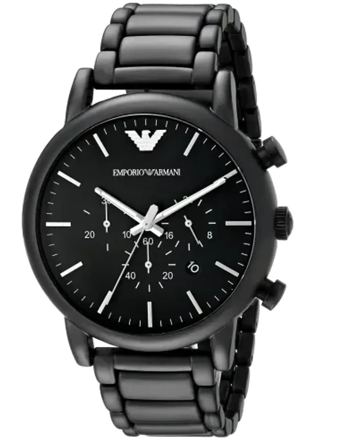 Montre Homme Emporio Armani AR1895 Noir, Chronomètre, Cadran 46mm