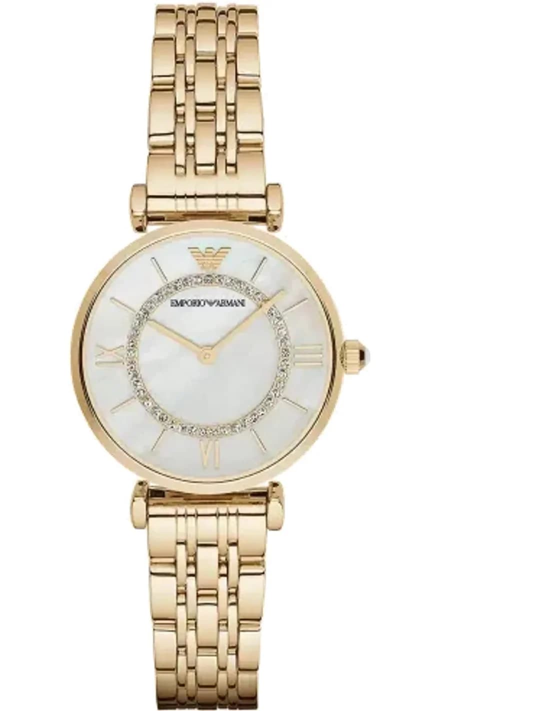 Montre Femme Emporio Armani AR1907 - Cadran Nacre & Bracelet Acier Doré