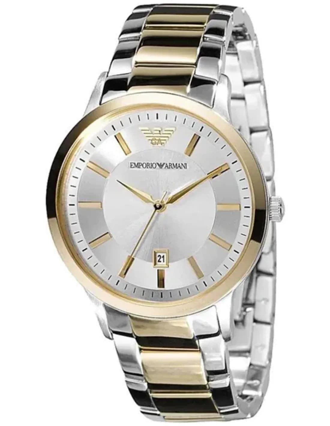 Montre Homme Emporio Armani Classic AR2449 Acier Bicolore Argent/Or
