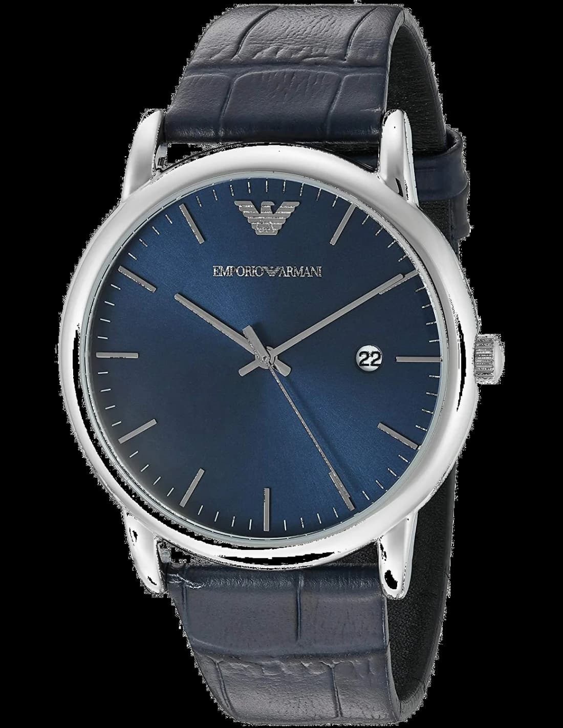 Montre Homme Emporio Armani AR2501 Cadran et Bracelet Cuir Bleu