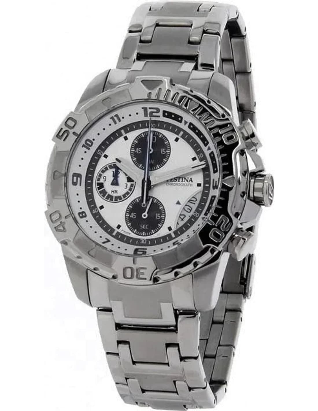 Montre Homme Festina F16358/1 Chronographe Acier Argenté