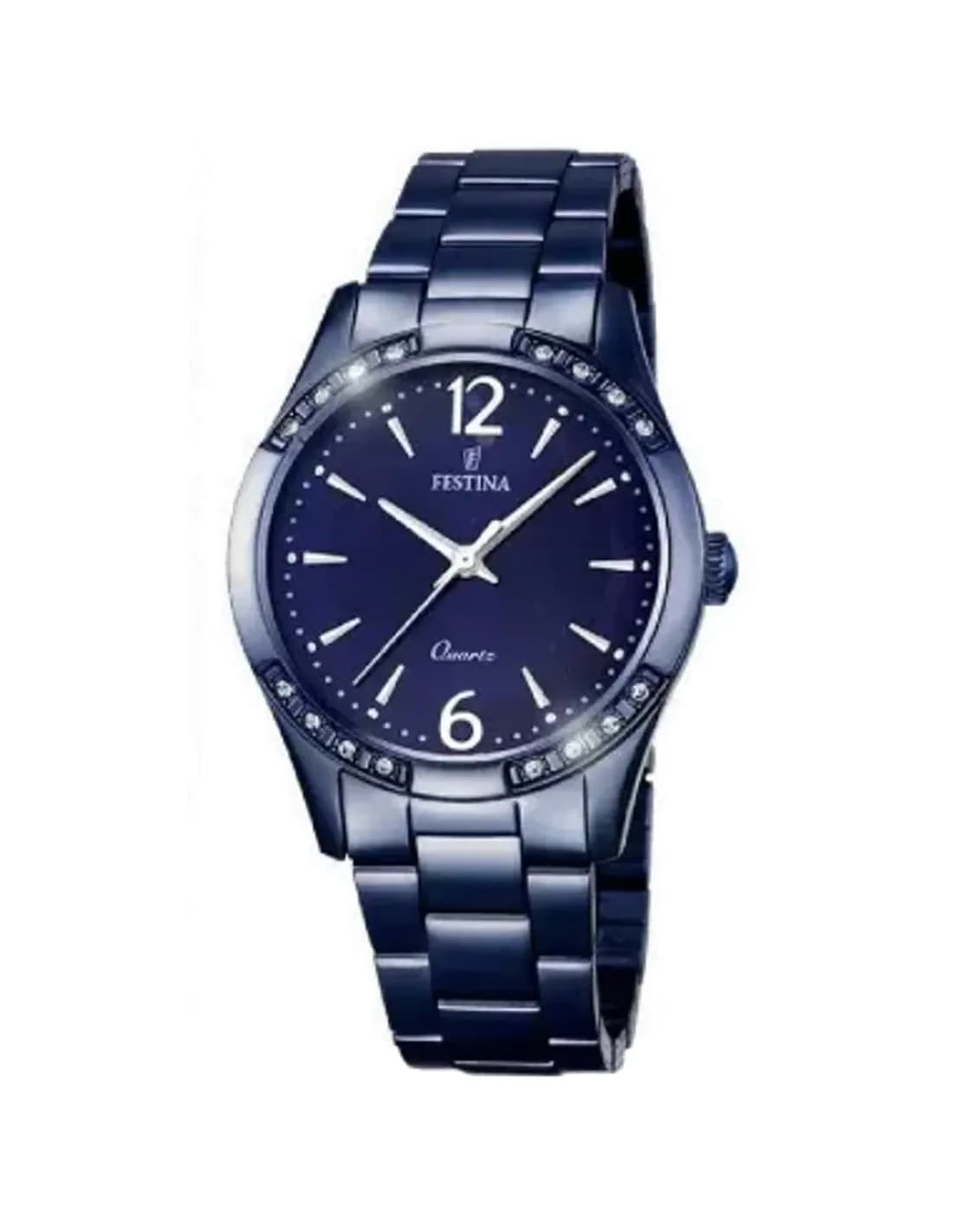 Montre Festina F16915/1 Femme - Cadran et bracelet acier bleu - Collection Boyfriend