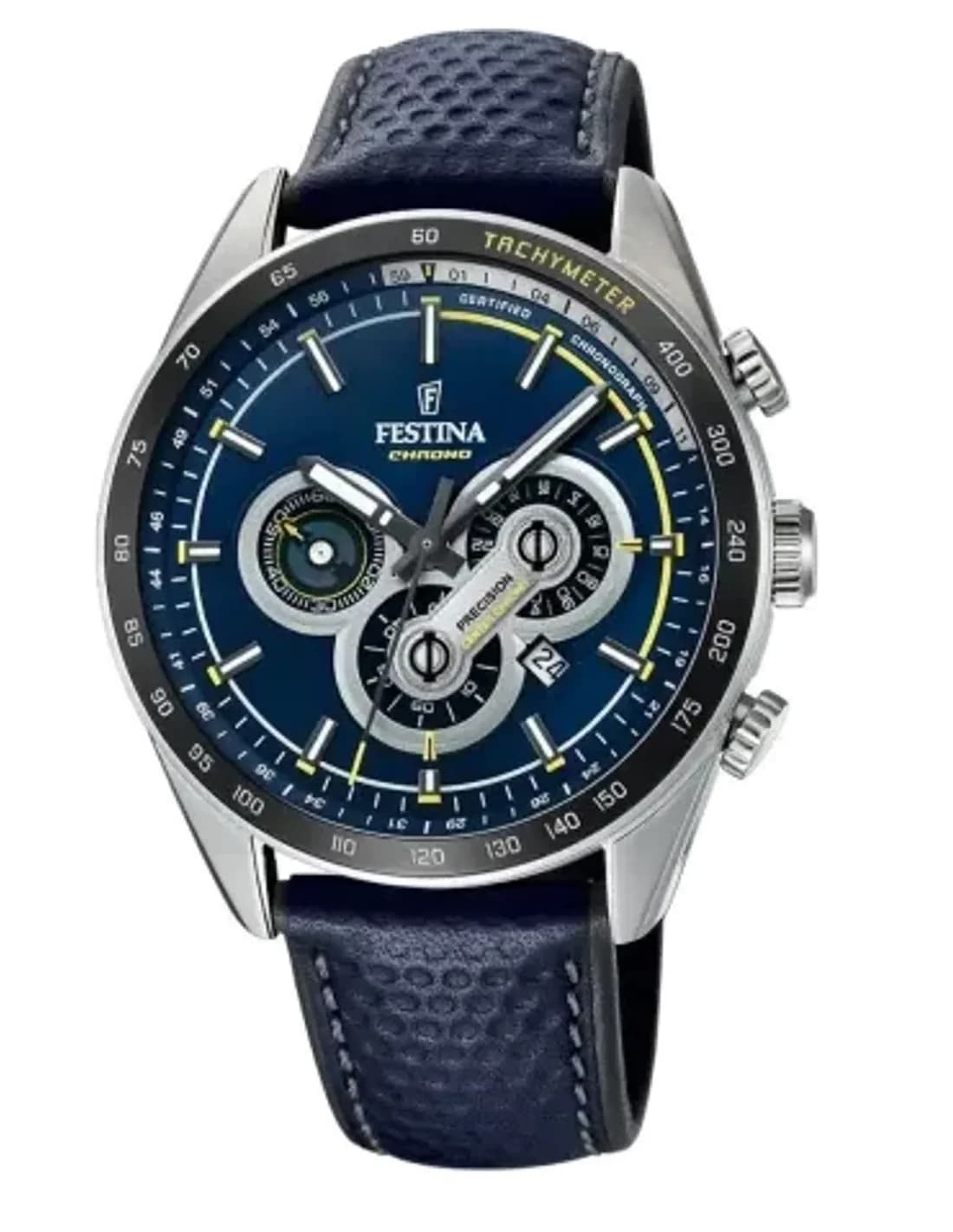 Montre Homme Festina F20202/2 Sport Cadran Bleu Cuir Cuir