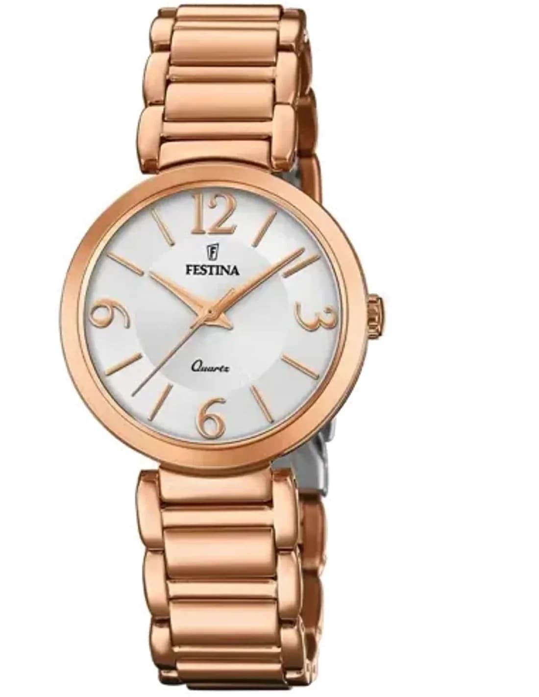 Montre Festina F20215/1 Mademoiselle Cadran Cristaux Acier Or Rose