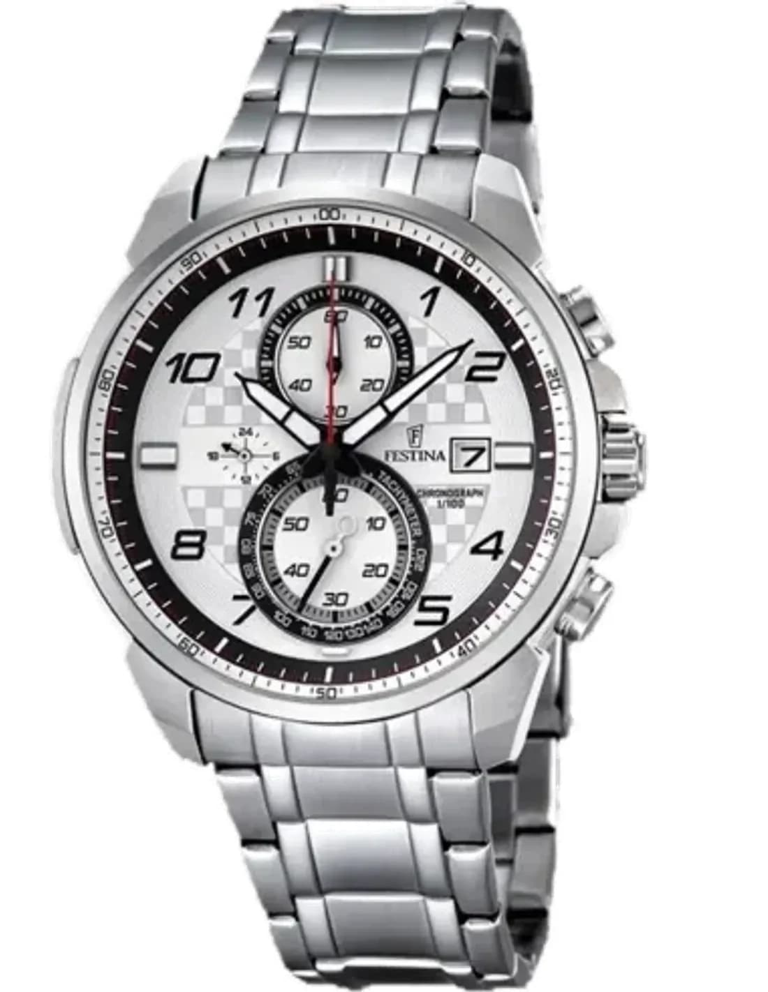 Montre Homme Festina F6842/2 Sport Acier Argenté Quartz
