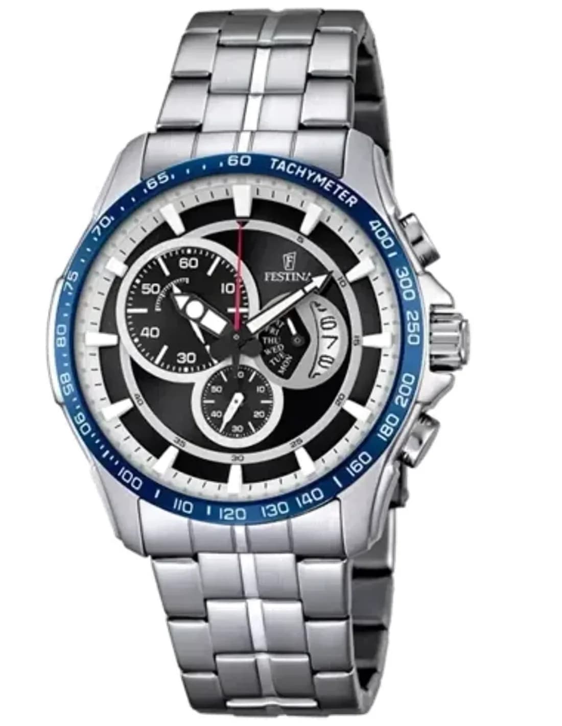 Montre Homme Festina F6850/1 Sport Acier Argenté Cadran Noir