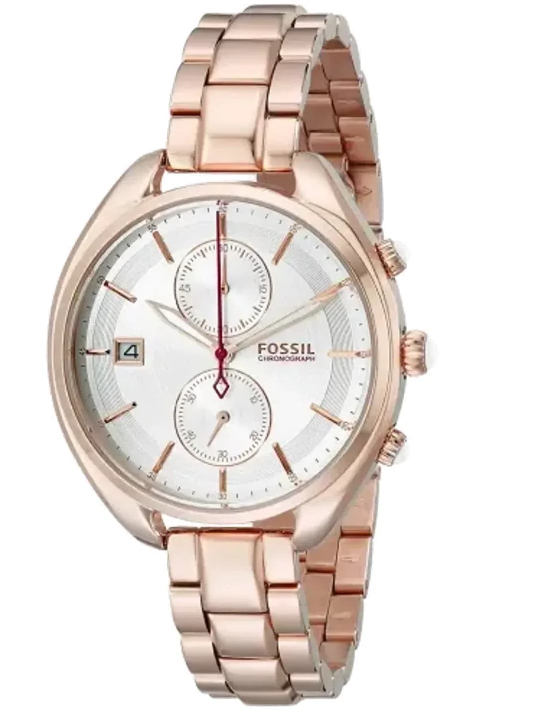 Montre Femme Fossil CH2977 en Acier Or Rose - Cadran Argent