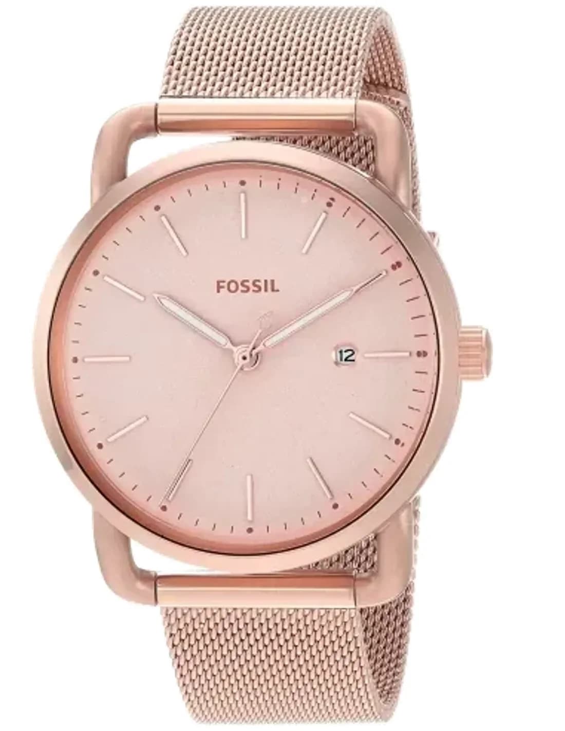Montre Femme Fossil ES4333 en Acier Inoxydable Doré Rose à Bracelet Maillons