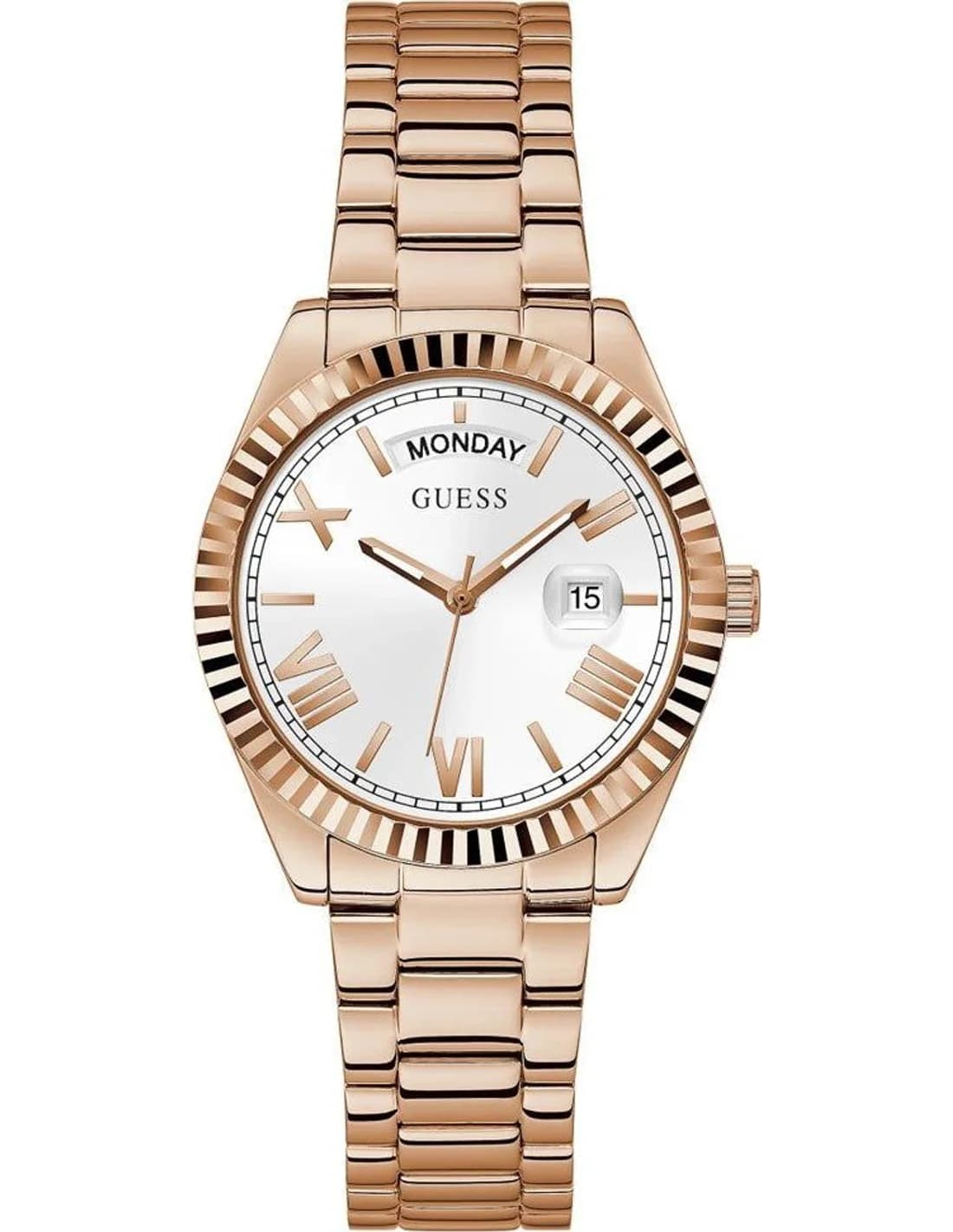 Montre Femme Guess Luna GW0308L3 cadran blanc bracelet acier