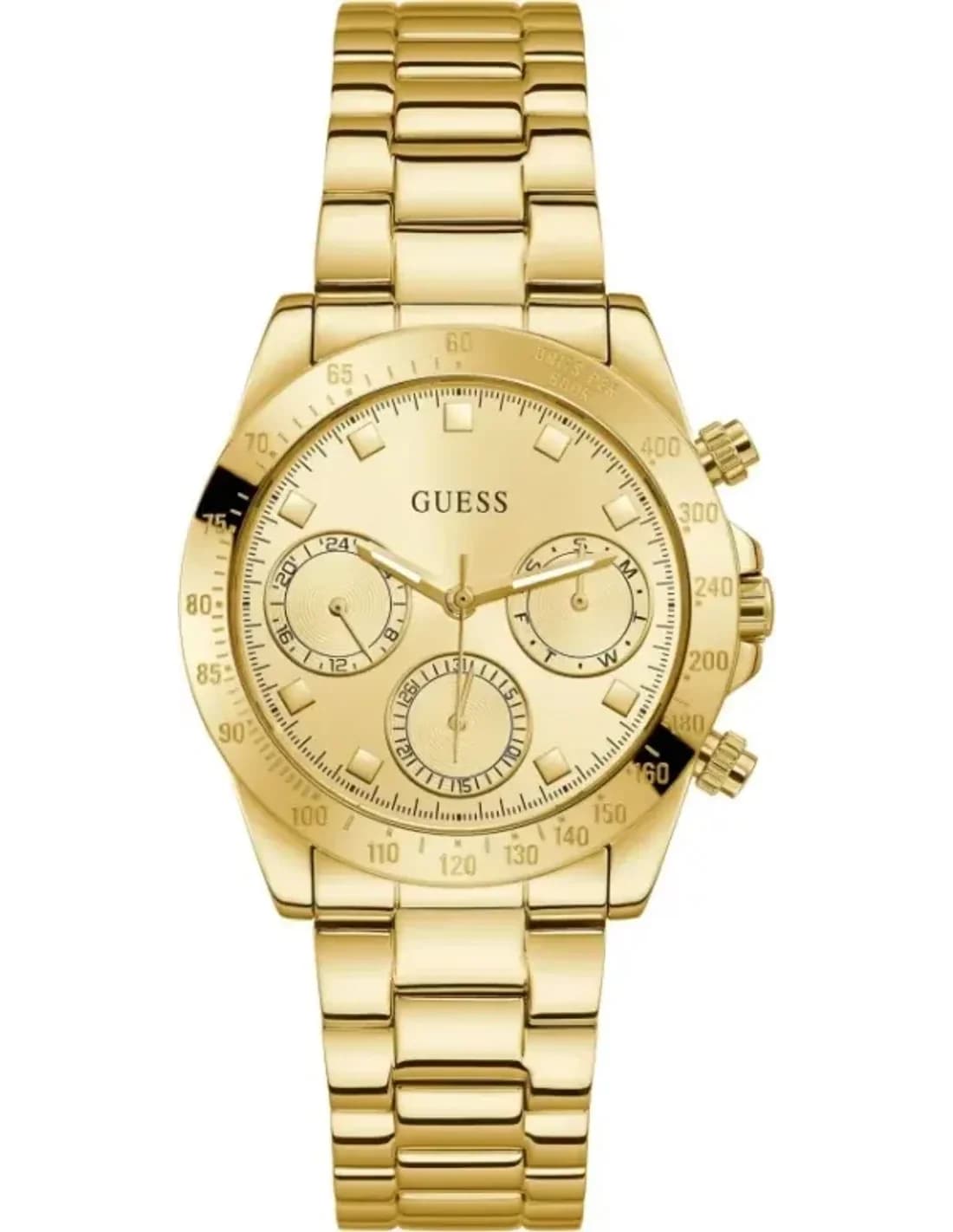 Montre Femme Guess Eclipse GW0314L2 en Acier Doré, Cadran Éclatant