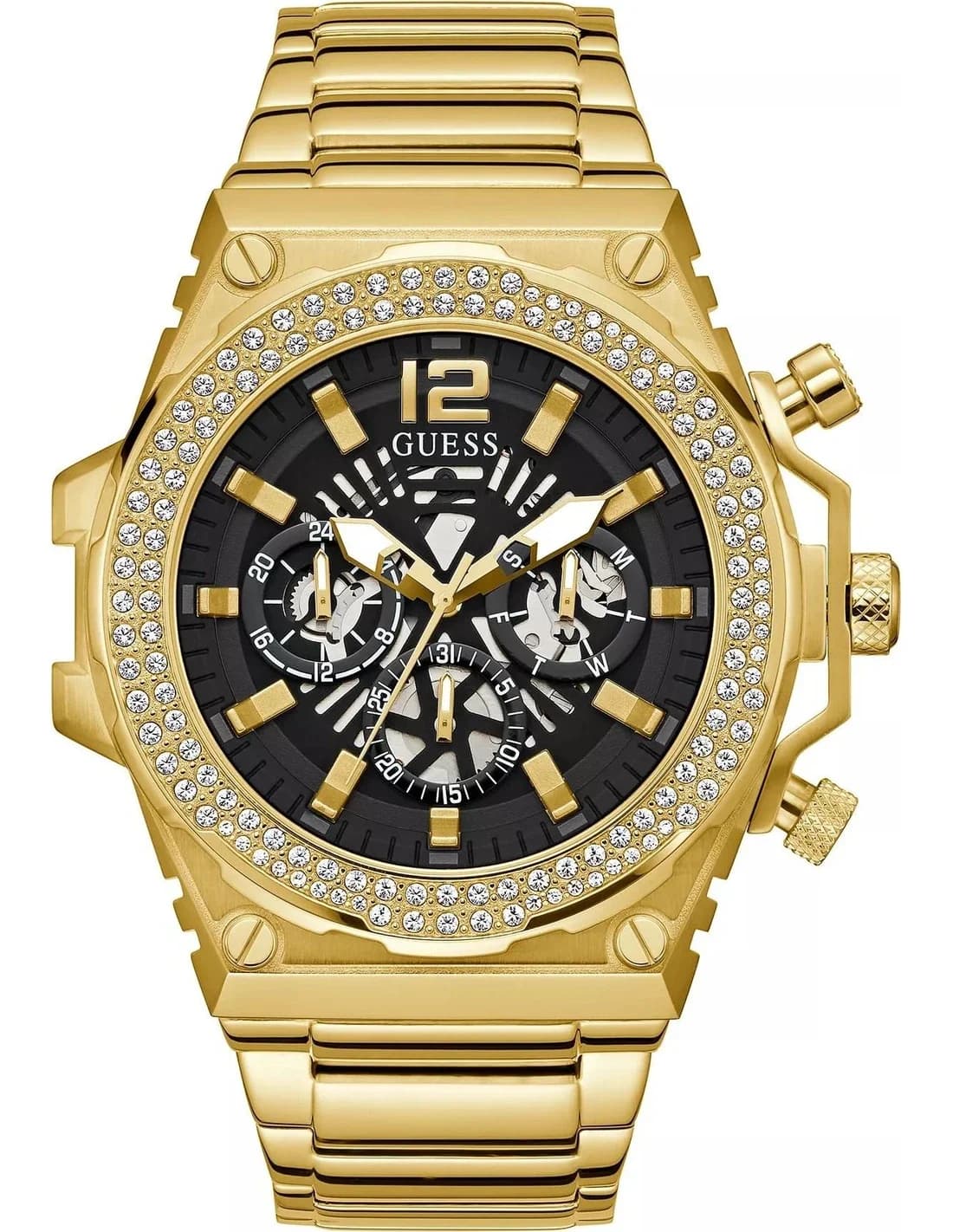 Montre Homme Guess GW0632G2 cadran champagne bracelet acier
